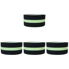 4Pcs Glow-in-The-Dark Anti-Skid Tape Rubber Grip for Steps Home Use