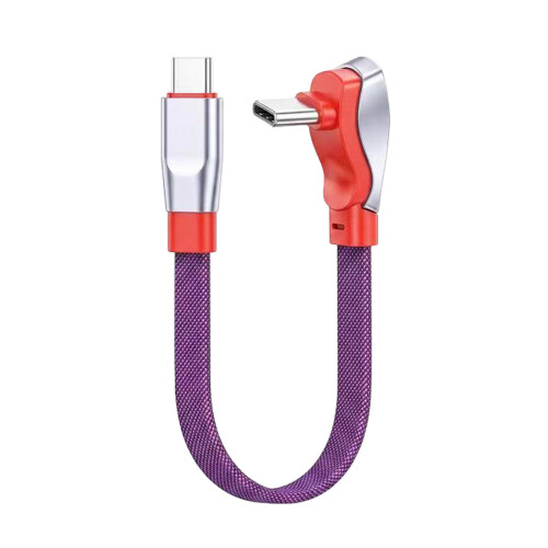 Câble de connecteurs tressés de Type C 6A, ligne de fil de-1m