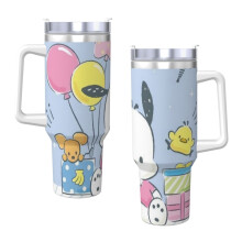 Vákuový hrnček Pochacco z nehrdzavejúcej ocele 40 oz s viečkom