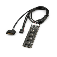 4-Port-USB2.0-9-Pin-Erweiterungs-Hubs mit SATA-Kabel für