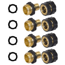 Raccord rapide pour tuyau d'arrosage en aluminium 3/4 pouce