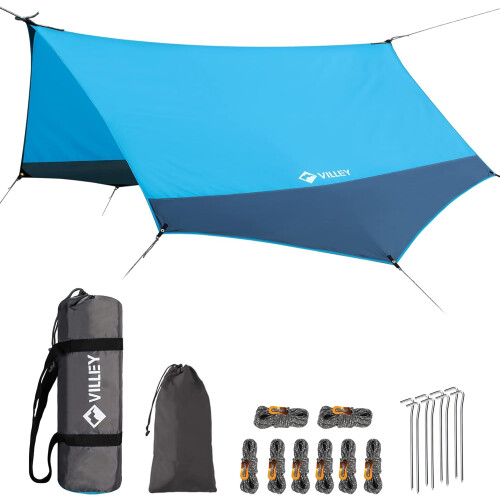 bâche de camping imperméable et portable pour tentes