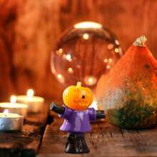 Kit de mini jardín de hadas de Halloween con figuras de resina