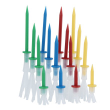 Draagbare plastic golftees, 16 stuks