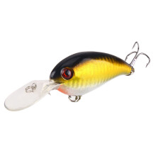 Baoite crua súile 3D Welling crankbait do dord, 1 phíosa