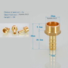 Adaptateur de raccord de tuyau en laiton, filetage intérieur F1/2, 10 pièces