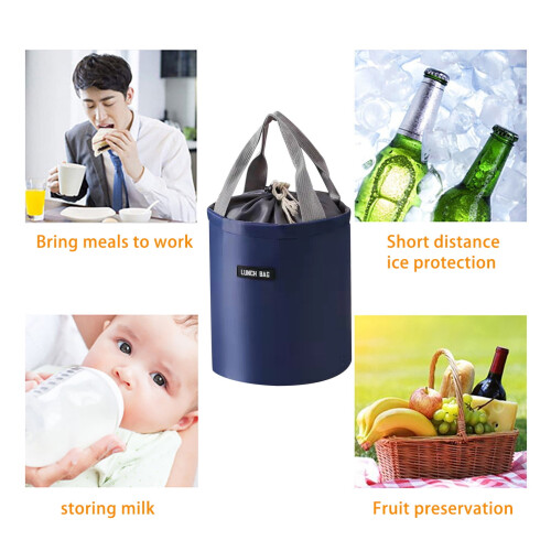 Isolierte runde Lunchtasche für warme oder kalte Speisen 2