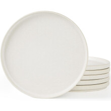 Juego de 6 platos de ensalada Star, de gres de 20 cm (8 pulgadas)
