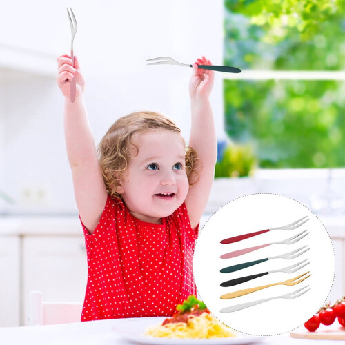 Mini dessertgafler i rustfritt stål, 12 deler 1