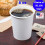 Vasos de papel desechables blancos de 8 oz, libres de BPA. 1