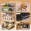 Under Sink Organizer with Hooks 2-Tier Sliding Drawer Black 2