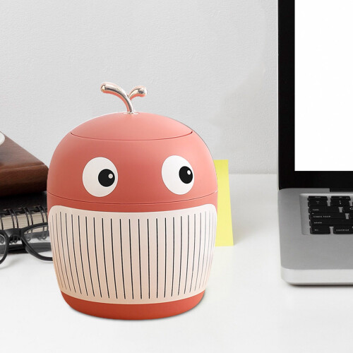 YLOMAY desktop rubbish bin with lid 1 piece