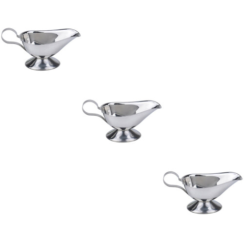 Vertedor de salsa de acero inoxidable (paquete de 3)