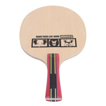 Basswood Table Tennis Paddle Long Handle Red