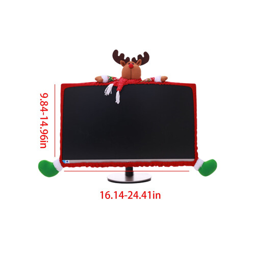 Kayannuo Weihnachtsmonitorhülle elastisch 1er-Pack 2