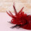 Fascinator-hodeplagg for kvinner med slør og blomst 8