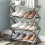 Abverkauf! Schwarzes Schuhregal 8