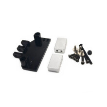 Pièces de rechange pour voiture RC Mn86 Mn128 : support de servo, biellettes de direction avant, kit de fixation, accessoires et pièces noires.