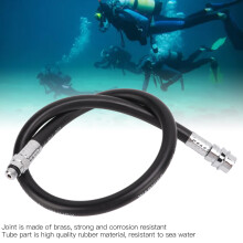 Rubber Scuba BCD Hose 24in Brass