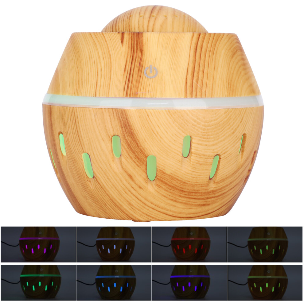 USB Wood Grain Aroma Humidifier Car Freshener