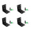 Support d'angle avec 6 trous, support fixe pour-Noir 65mm 1