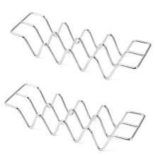 Ensemble de 2 supports Ă tacos en acier inoxydable