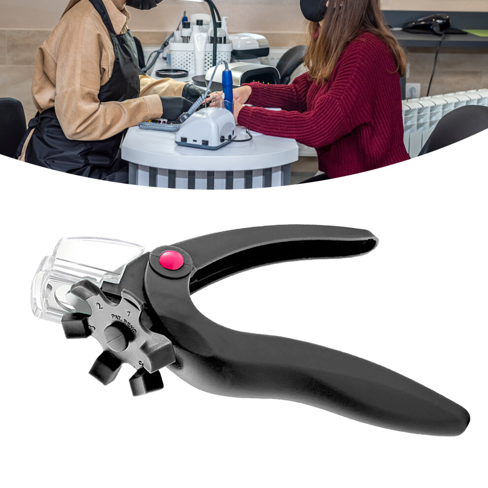 Adjustable Acrylic Nail Clippers with Sizer