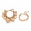 Gold Beaded Heart Bracelet Set Stacked Pattern 2