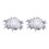 2Pcs Decorative Party Wristbands Featuring Delicate-White 1