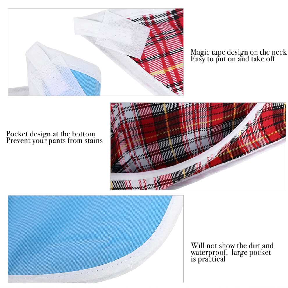 Red Bib For Adults Mealtime Protection