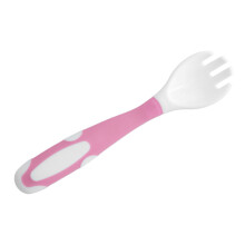 Baby Self-Feeding Spoon Fork Set Pink