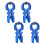 Pinces à main professionnelles avec pince à bois à Joint en-Bleu 1
