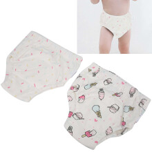 Cotton Infant Training Pants 2Pcs Reusable
