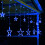 Sinhoon12Stars138LED Αδιάβροχα Φώτα Κουρτίνας, 8 Λειτουργίες Αναβοσβήματος, Μπλε - Συμβατά 8