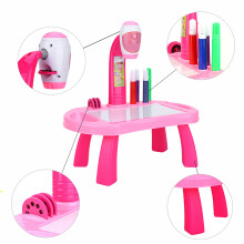 Pink Drawing Toy Projector Learning Set for Kids