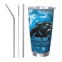 Panthers Football roestvrijstalen reismok (590 ml)
