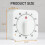 Square 60-minutters mekanisk timer med magnet 2