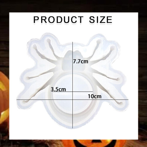 Halloween spider candle mold silicone2pcs 1