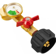 Manomètre de propane avec adaptateur de remplissage pour bouteille de 450 g (1 lb).