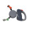 3m Doppel-Hundeleine Automatik Grau 12