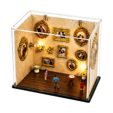 Boîte de silhouettes de Mini musées, cadeau de fête des-Jaune