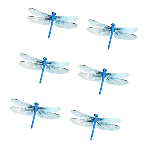 Simulation de libellules, décorations de cour, piquets de-Bleu