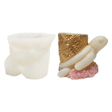 Moules en Silicone cylindre de sculpture d'animaux marins, pour