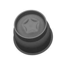 Moules en Silicone efficaces de 4 pouces, équipement de-Noir
