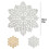 Snowflake Placemat Gold 38 cm 3