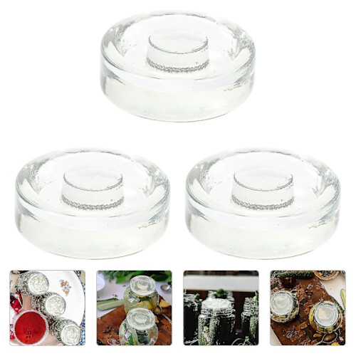 Glass Fermentation Weights for Wide-Mouth Jars (3Pack) 1