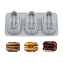 Silicone Molds Kitchen Bakeware Walnuts Shape-Blue Gray