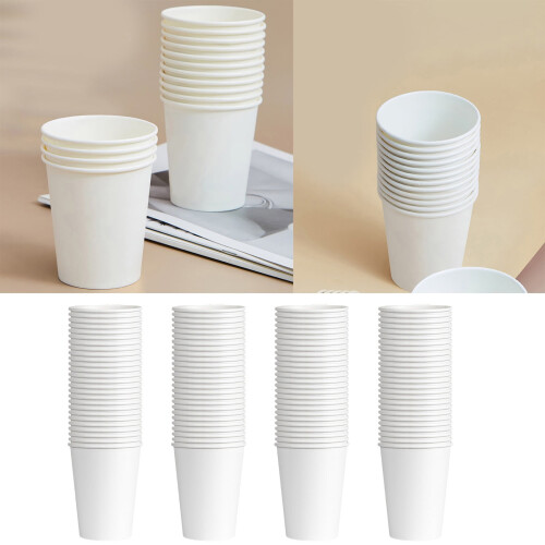 Weißer Pappkaffeebecher 210 ml (100 Stück) 1