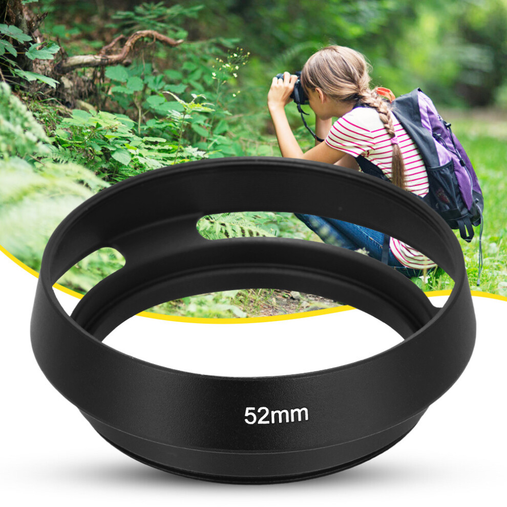 Universal Aluminium Hollow Lens Hood 52Mm Light/Black 7790334982839