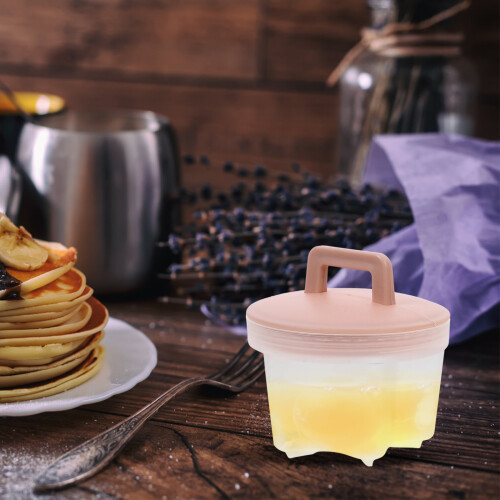 Set mit 4 rosa pochierten Eierformen 1